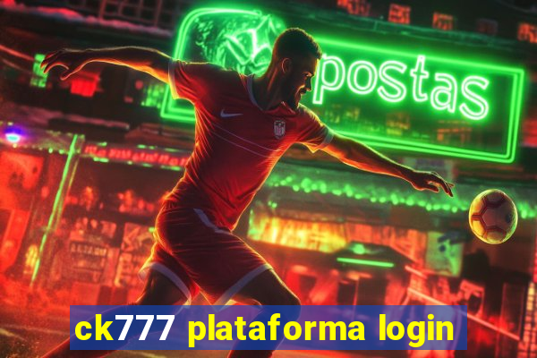 ck777 plataforma login